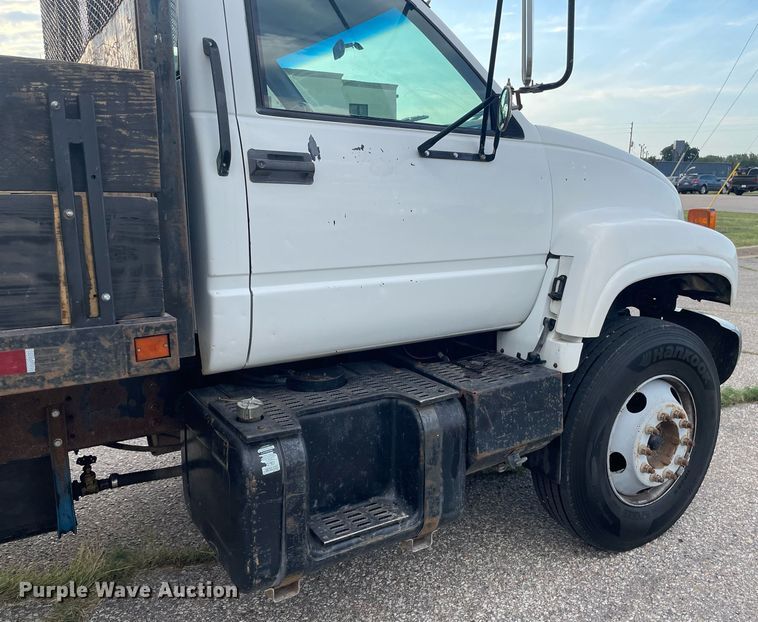 image for item LS9538 2001 GMC C7500  dump flatbed truck