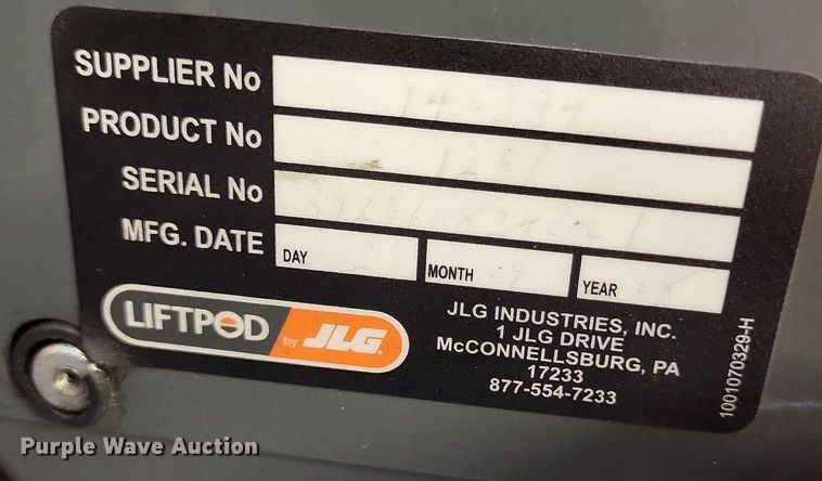 image for item LS9619 JLG FS80 Liftpod  vertical lift