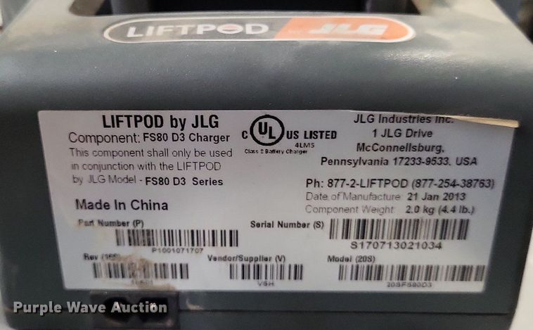 image for item LS9619 JLG FS80 Liftpod  vertical lift