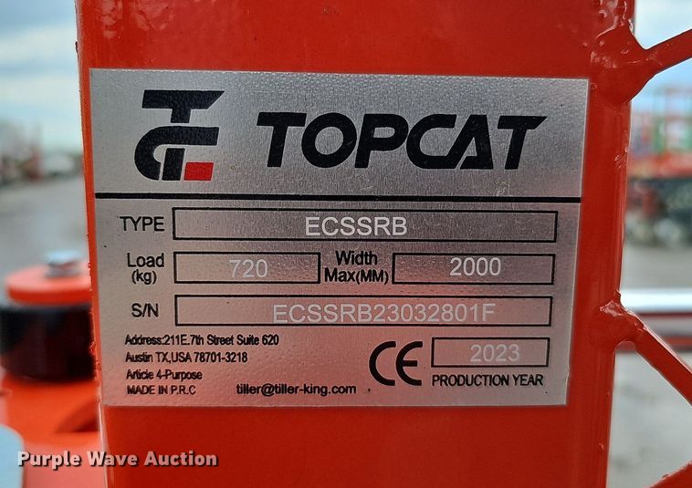 image for item MD9958 2023 Top Cat ECSSRB  skid steer tree shear