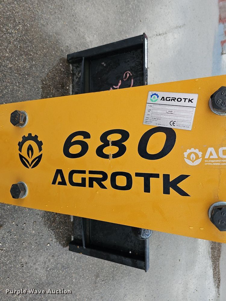 image for item MD9963 2023 Agrotk PD680-PZ  skid steer post driver