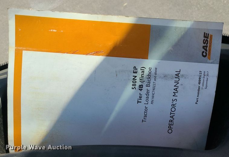 image for item MG9604 2018 Case 580N EP  backhoe