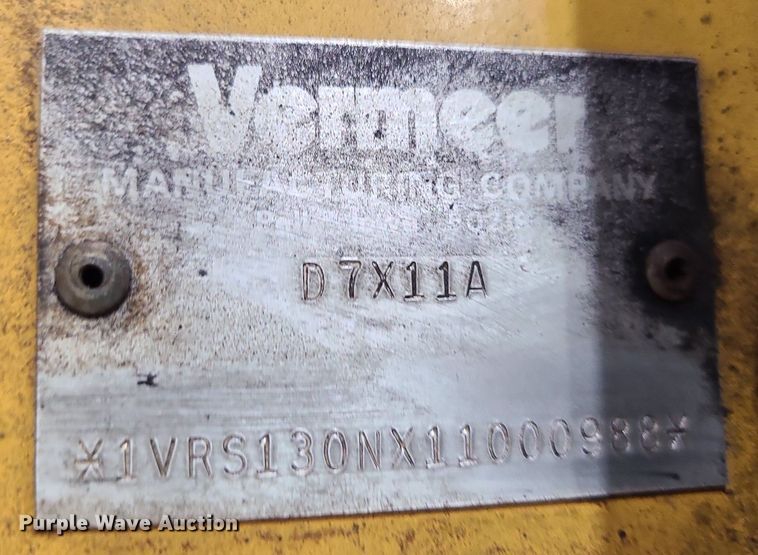 image for item MG9656 2001 Vermeer Navigator D7X11A  directional boring unit