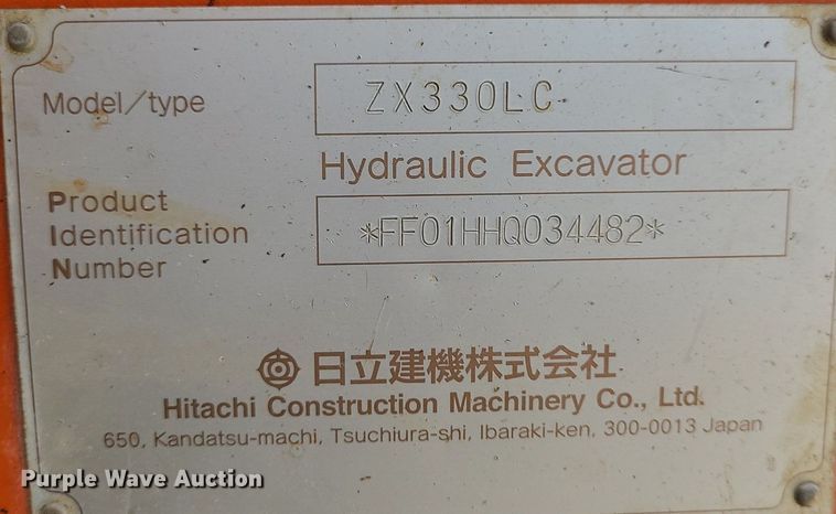 image for item MG9661 2005 Hitachi ZX330LC  excavator