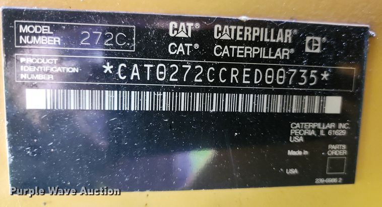 image for item MG9668 2008 Caterpillar 272C  skid steer loader