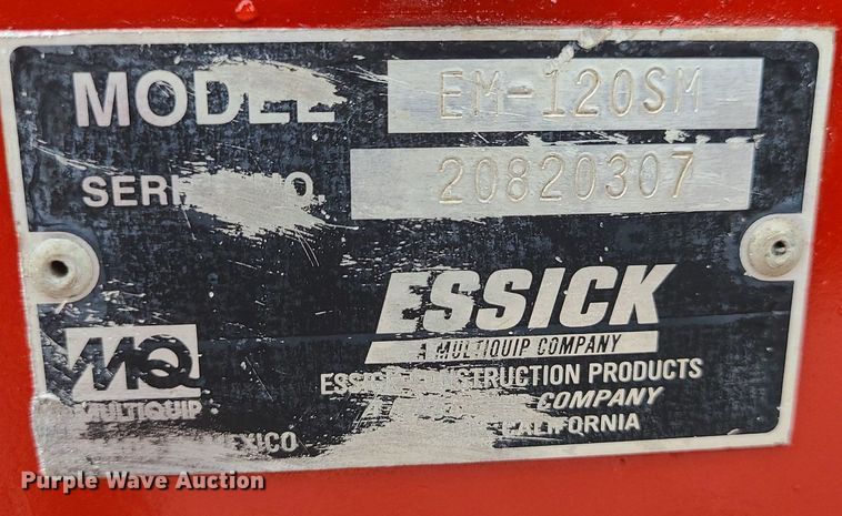 image for item MG9692 Essick EM-120SM  concrete mixer