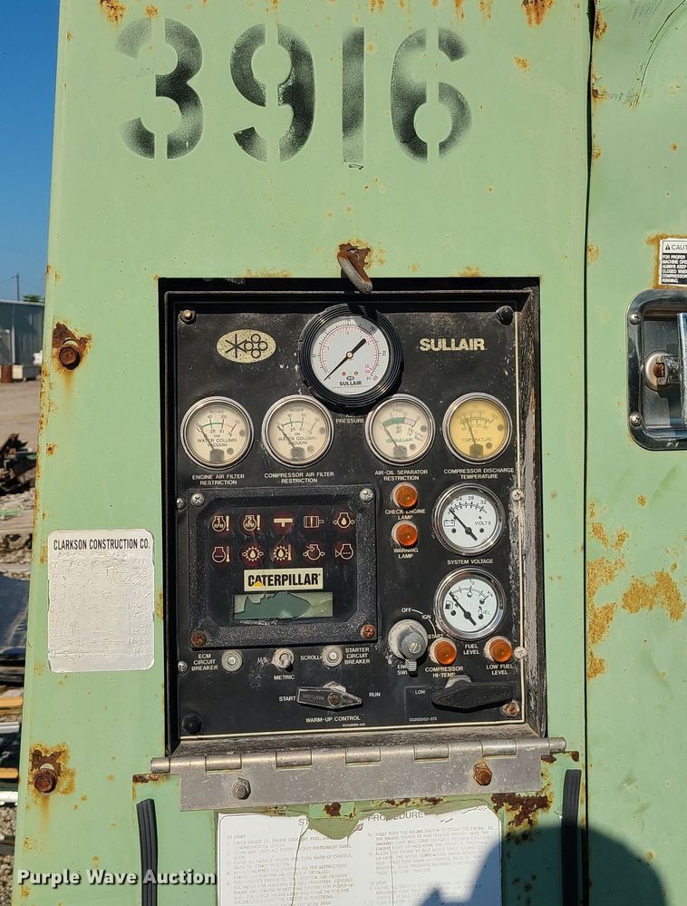 image for item MG9700 Sullair 750HDWQ  air compressor