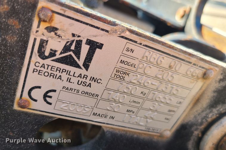 image for item MG9706 2009 Caterpillar PC205  skid steer cold planer