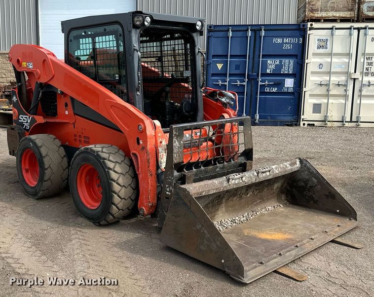 image for item MQ9308 2016 Kubota SSV75  skid steer loader