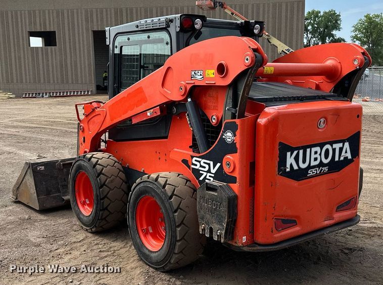 image for item MQ9308 2016 Kubota SSV75  skid steer loader