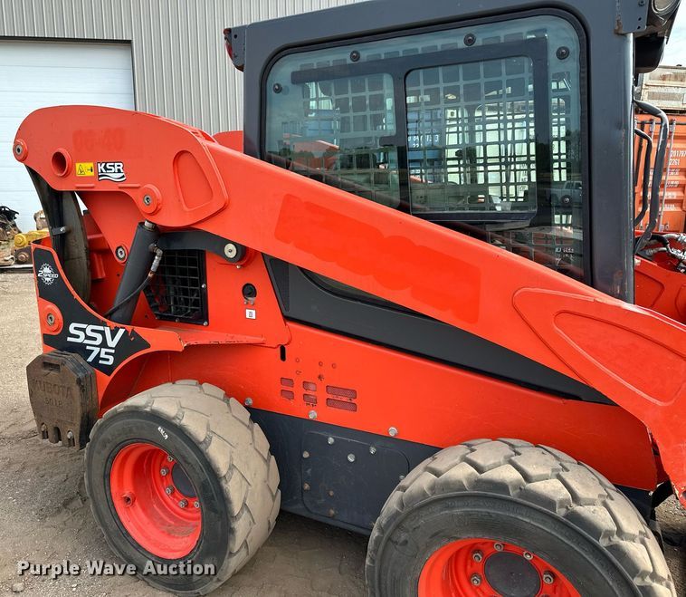 image for item MQ9308 2016 Kubota SSV75  skid steer loader