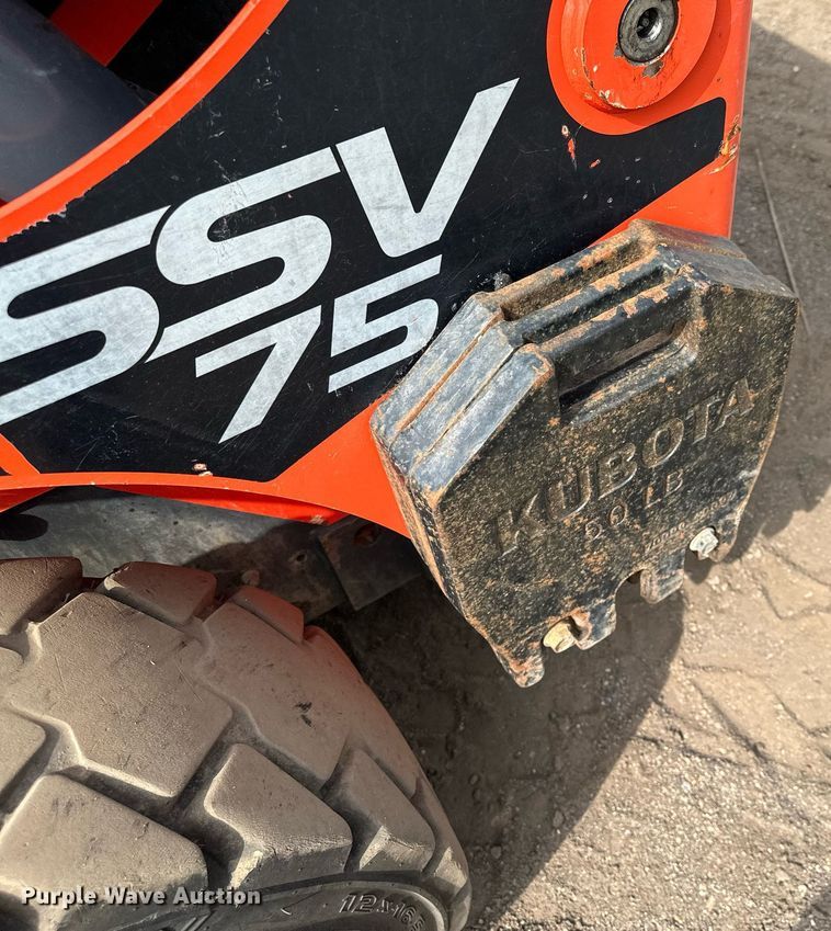 image for item MQ9308 2016 Kubota SSV75  skid steer loader