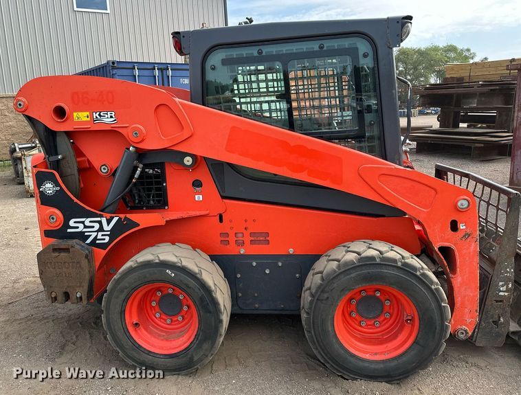 image for item MQ9308 2016 Kubota SSV75  skid steer loader