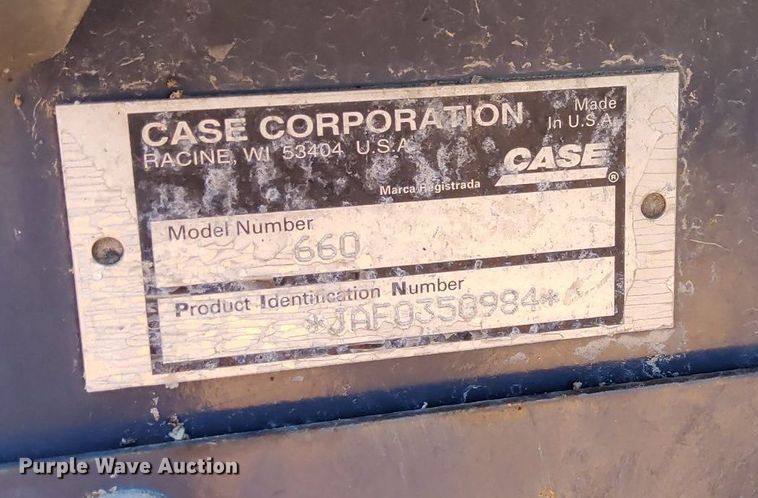 image for item MQ9310 2001 Case 660  trencher