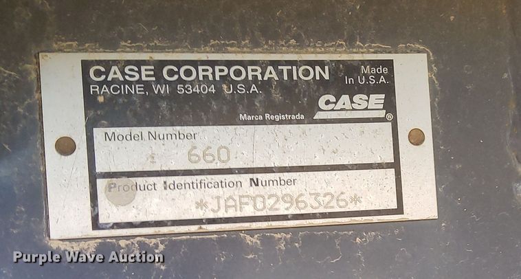 image for item MQ9312 1999 Case 660  cable plow