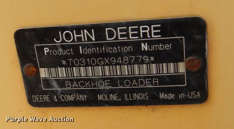 image for item MQ9313 2005 John Deere 310G  backhoe