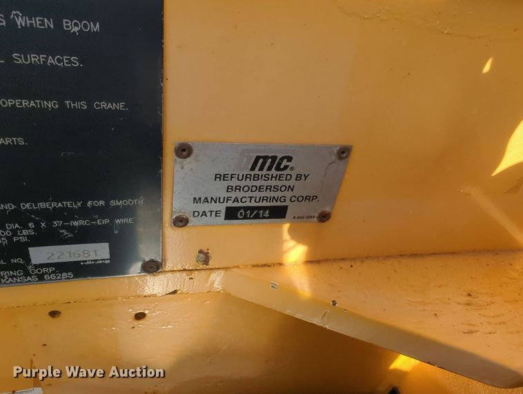 image for item MY9869 1994 Broderson IC80-1F  crane