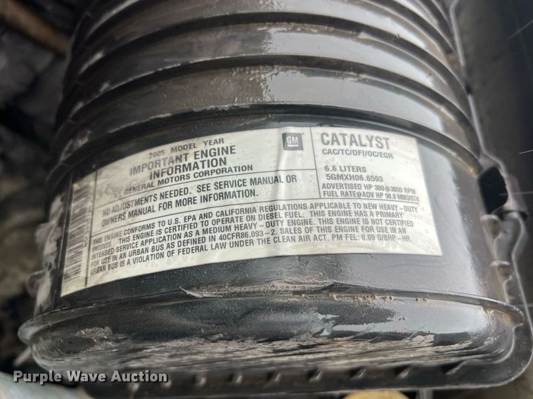 image for item NA9075 2005 Chevrolet C5500  dump truck