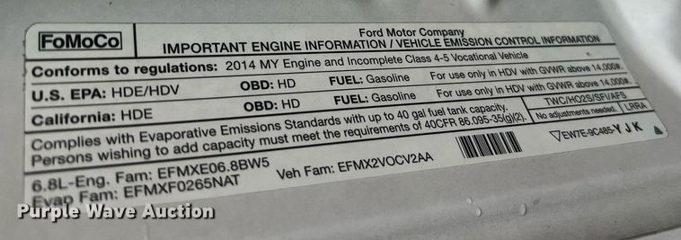 image for item NI9017 2014 Ford F450 Super Duty XL  dump flatbed truck