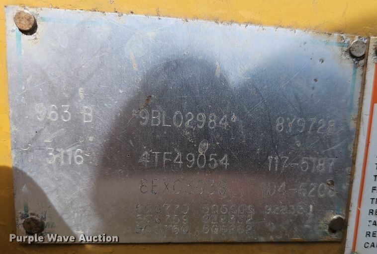 image for item NT9799 1999 Caterpillar 963B LGP  track loader