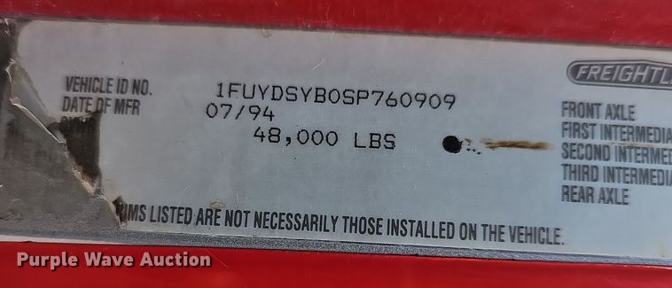 image for item NT9818 1995 Freightliner FLD  dump truck