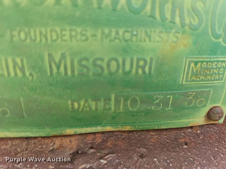 image for item NT9825 1936 Rogers Iron Works Co. 156  rock crusher