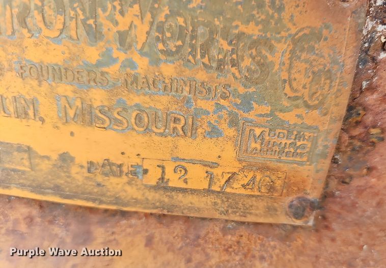 image for item NT9826 1940 Rogers Iron Works Co.  rock crusher