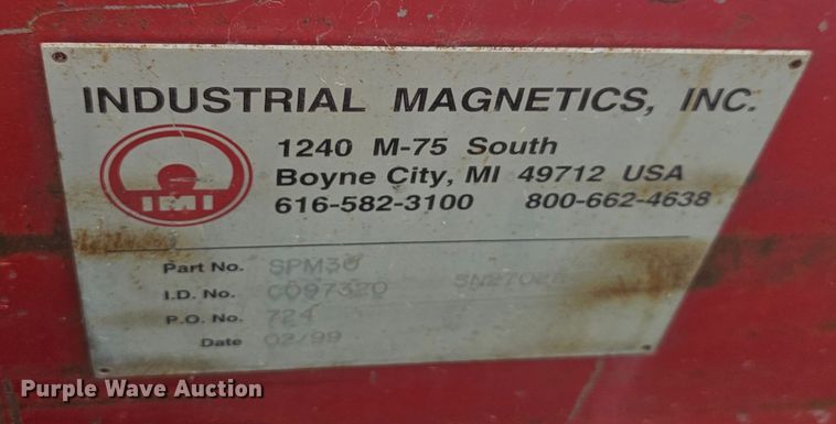 image for item NT9849 1999 Industrial Magnetics Inc. SPM30  magnet