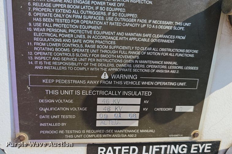 image for item NT9866 2008 Dodge Ram 5500HD  bucket truck