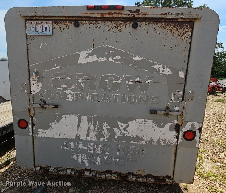 image for item NT9875 2001 W-W  enclosed cargo trailer