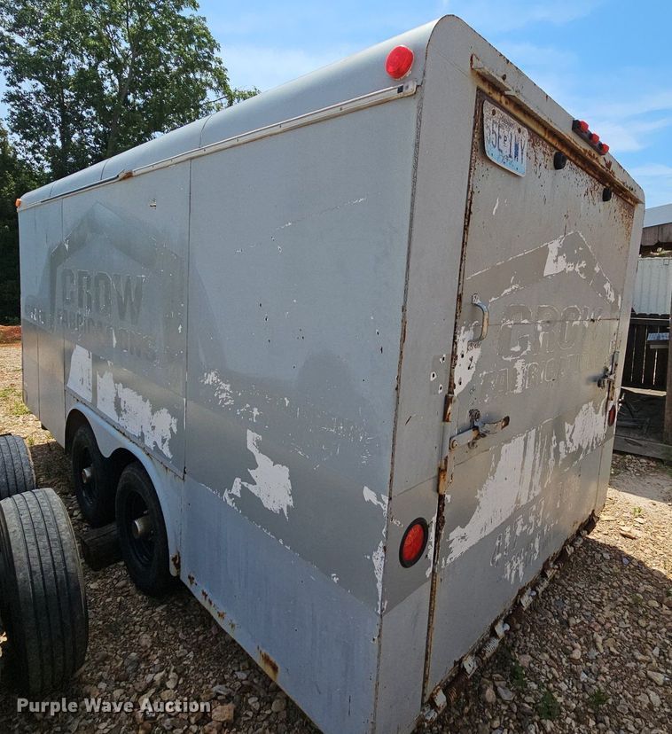 image for item NT9875 2001 W-W  enclosed cargo trailer