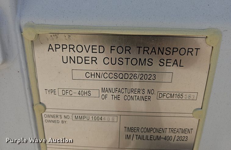 image for item NT9887 2022  shipping container