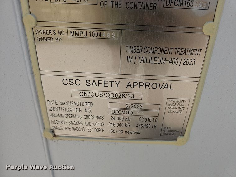 image for item NT9887 2022  shipping container