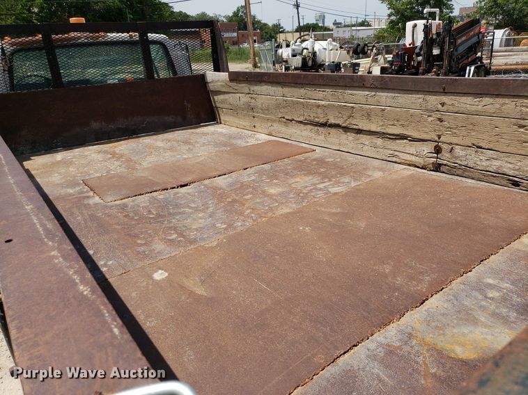 image for item OB9733 1995 Ford F800  dump flatbed truck