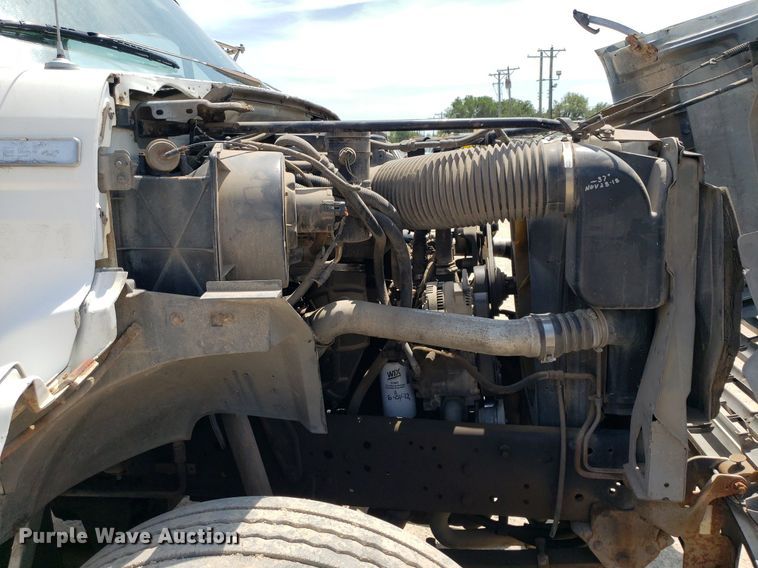 image for item OB9733 1995 Ford F800  dump flatbed truck