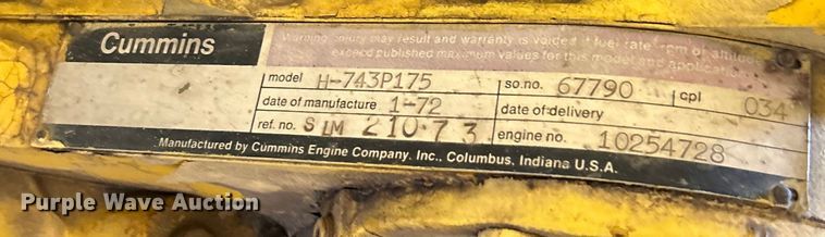 image for item OK9732 1973 P&H 650ATC  crane