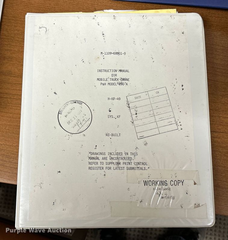 image for item OK9732 1973 P&H 650ATC  crane