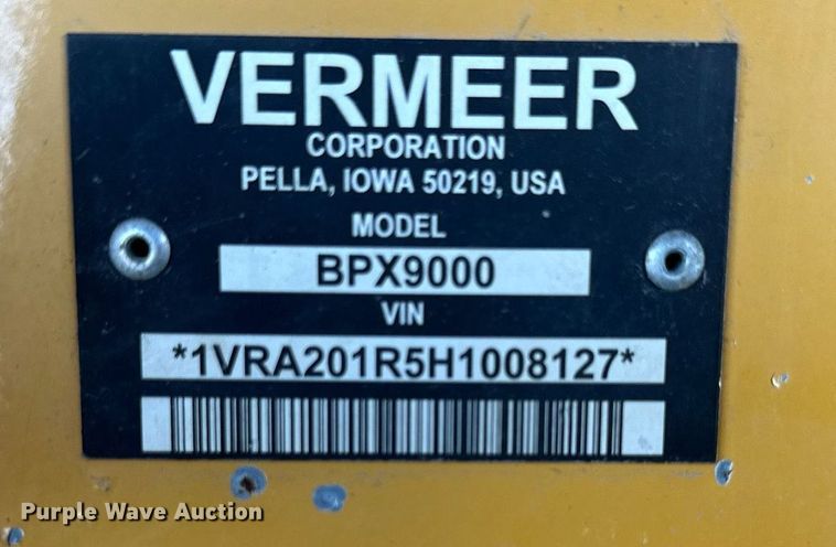 image for item DS2181 2017 Vermeer BPX9000  bale processor