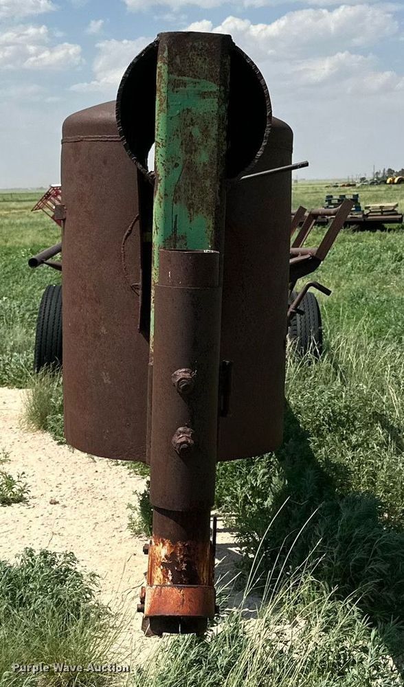 image for item KM9877 Shop built  hay bale trailer