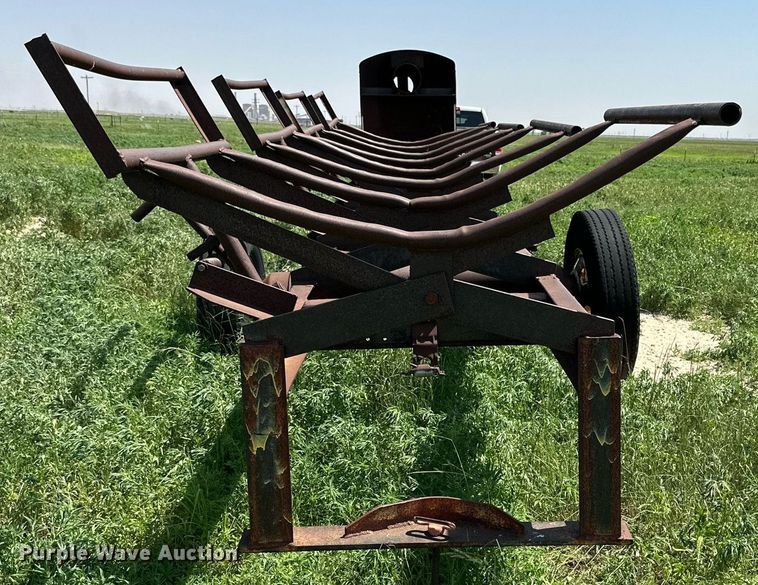 image for item KM9877 Shop built  hay bale trailer