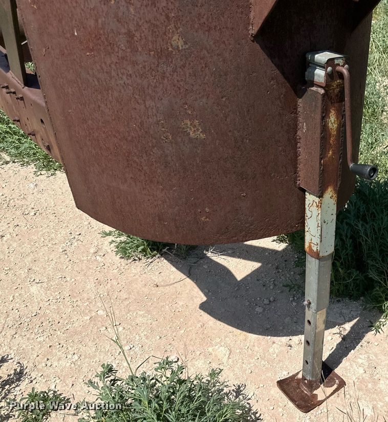 image for item KM9877 Shop built  hay bale trailer