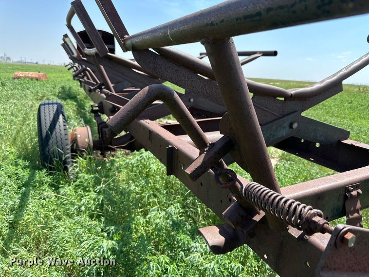 image for item KM9877 Shop built  hay bale trailer