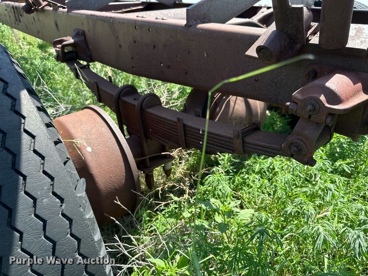 image for item KM9877 Shop built  hay bale trailer