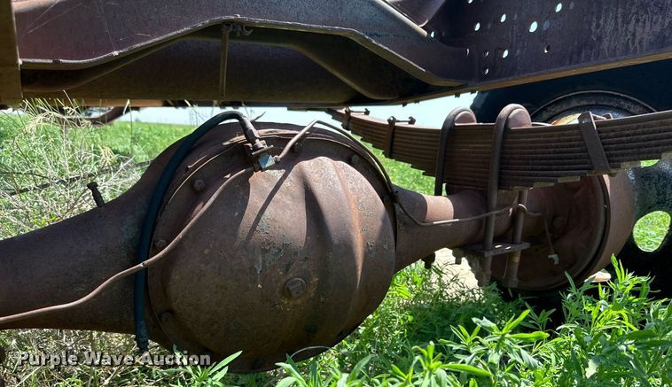 image for item KM9877 Shop built  hay bale trailer
