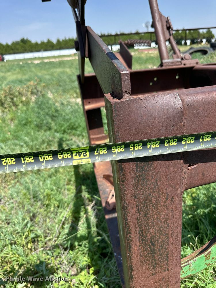 image for item KM9877 Shop built  hay bale trailer