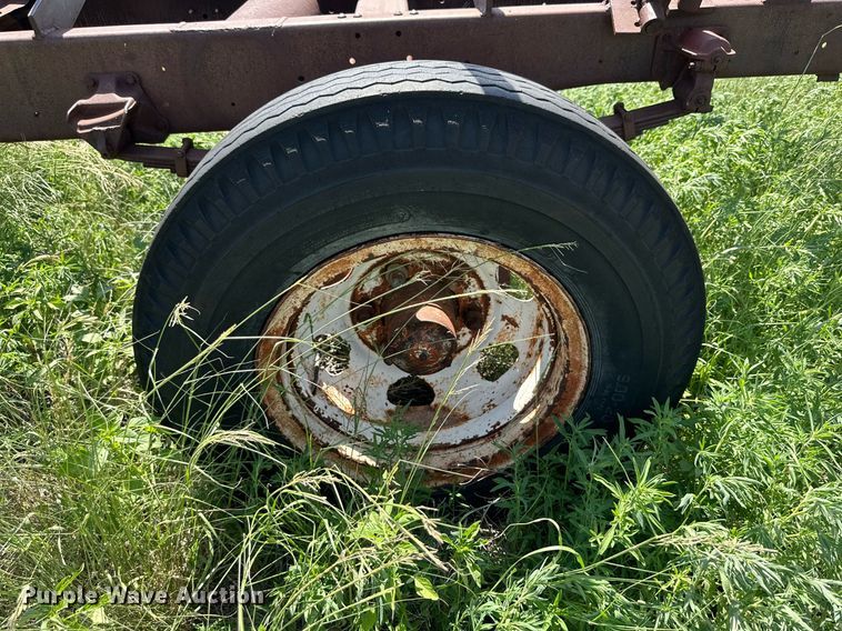 image for item KM9877 Shop built  hay bale trailer
