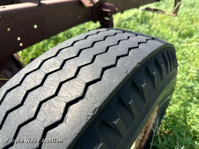 image for item KM9877 Shop built  hay bale trailer