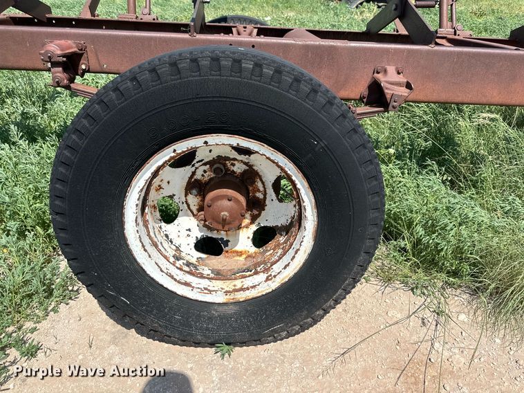 image for item KM9877 Shop built  hay bale trailer