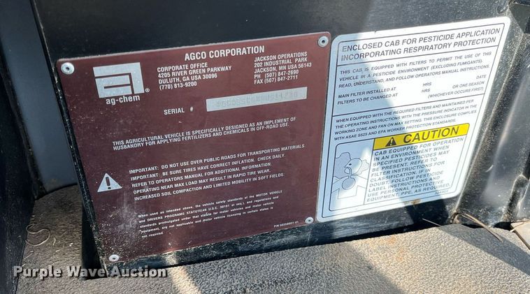 image for item KV9950 2009 Ag-Chem RoGator 1084SSC  sprayer