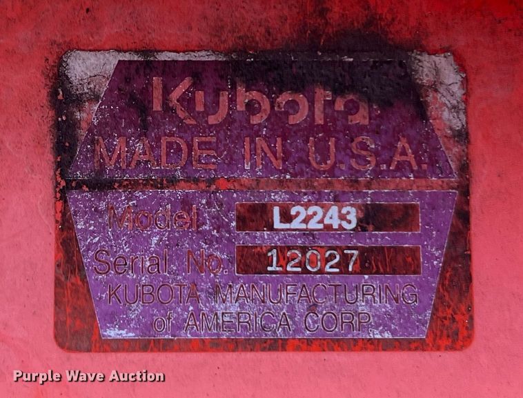 image for item LF9382 2003 Kubota L3130D  MFWD tractor